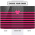 Polka Dots and Stripes Heart in Pink Dell Vostro Skin