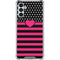 Polka Dots and Stripes Heart in Pink Galaxy A13 5G Clear Case
