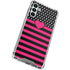 Polka Dots and Stripes Heart in Pink Galaxy A13 5G Clear Case