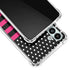 Polka Dots and Stripes Heart in Pink Galaxy A13 5G Clear Case