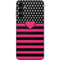 Polka Dots and Stripes Heart in Pink Galaxy A14 5G Skin