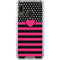 Polka Dots and Stripes Heart in Pink Galaxy A30 Clear Case