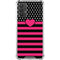 Polka Dots and Stripes Heart in Pink Galaxy A32 5G Clear Case