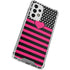 Polka Dots and Stripes Heart in Pink Galaxy A33 5G Clear Case