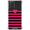 Polka Dots and Stripes Heart in Pink Galaxy A52 5G Clear Case