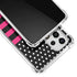 Polka Dots and Stripes Heart in Pink Galaxy A53 5G Clear Case