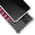Polka Dots and Stripes Heart in Pink Galaxy A72 5G Clear Case