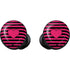 Polka Dots and Stripes Heart in Pink Galaxy Buds Skin