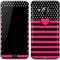Polka Dots and Stripes Heart in Pink Galaxy J3 Skin