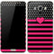 Polka Dots and Stripes Heart in Pink Galaxy J7 Skin