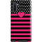 Polka Dots and Stripes Heart in Pink Galaxy Note 10 Pro Case
