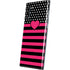 Polka Dots and Stripes Heart in Pink Galaxy Note 10 Skin