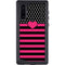 Polka Dots and Stripes Heart in Pink Galaxy Note 10 Waterproof Case