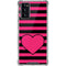 Polka Dots and Stripes Heart in Pink Galaxy Note20 5G Clear Case