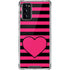 Polka Dots and Stripes Heart in Pink Galaxy Note20 5G Clear Case