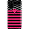 Polka Dots and Stripes Heart in Pink Galaxy Note20 5G Pro Case