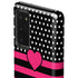 Polka Dots and Stripes Heart in Pink Galaxy Note20 5G Pro Case