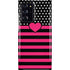 Polka Dots and Stripes Heart in Pink Galaxy Note20 Ultra 5G Lite Case