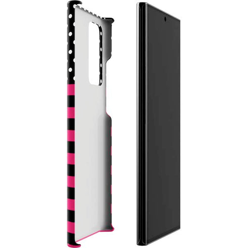 Polka Dots and Stripes Heart in Pink Galaxy Note20 Ultra 5G Lite Case