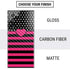 Polka Dots and Stripes Heart in Pink Galaxy Note20 Ultra 5G Skin