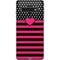 Polka Dots and Stripes Heart in Pink Galaxy S10 Skin