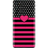 Polka Dots and Stripes Heart in Pink Galaxy S20 Fan Edition Skin