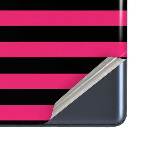 Polka Dots and Stripes Heart in Pink Galaxy S20 Fan Edition Skin