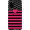 Polka Dots and Stripes Heart in Pink Galaxy S20 Plus Pro Case