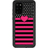 Polka Dots and Stripes Heart in Pink Galaxy S20 Plus Waterproof Case