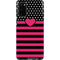 Polka Dots and Stripes Heart in Pink Galaxy S20 Pro Case