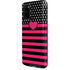 Polka Dots and Stripes Heart in Pink Galaxy S20 Pro Case