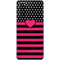 Polka Dots and Stripes Heart in Pink Galaxy S20 Skin