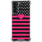 Polka Dots and Stripes Heart in Pink Galaxy S21 5G Clear Case