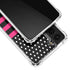 Polka Dots and Stripes Heart in Pink Galaxy S21 Plus 5G Clear Case