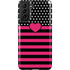Polka Dots and Stripes Heart in Pink Galaxy S21 Plus 5G Pro Case