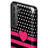 Polka Dots and Stripes Heart in Pink Galaxy S21 Plus 5G Pro Case