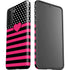 Polka Dots and Stripes Heart in Pink Galaxy S21 Plus 5G Pro Case