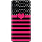 Polka Dots and Stripes Heart in Pink Galaxy S21 Plus 5G Skin