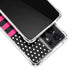 Polka Dots and Stripes Heart in Pink Galaxy S21 Ultra 5G Clear Case