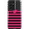 Polka Dots and Stripes Heart in Pink Galaxy S21 Ultra 5G Pro Case
