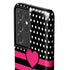Polka Dots and Stripes Heart in Pink Galaxy S21 Ultra 5G Pro Case
