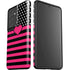 Polka Dots and Stripes Heart in Pink Galaxy S21 Ultra 5G Pro Case