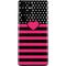 Polka Dots and Stripes Heart in Pink Galaxy S21 Ultra 5G Skin