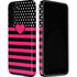 Polka Dots and Stripes Heart in Pink Galaxy S22 Pro Case