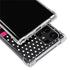 Polka Dots and Stripes Heart in Pink Galaxy S22 Ultra Clear Case