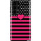 Polka Dots and Stripes Heart in Pink Galaxy S22 Ultra Pro Case