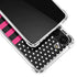 Polka Dots and Stripes Heart in Pink Galaxy S23 Clear Case