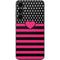Polka Dots and Stripes Heart in Pink Galaxy S23 FE Skin