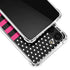 Polka Dots and Stripes Heart in Pink Galaxy S23 Plus Clear Case