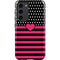 Polka Dots and Stripes Heart in Pink Galaxy S23 Plus Pro Case